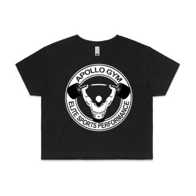 Apollo / ESP: Women's Crop Tee BLACK Thumbnail