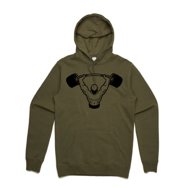 Athlete Logo: Black Stencil Hood Thumbnail